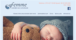 Desktop Screenshot of femme-verloskundigen.nl