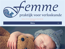 Tablet Screenshot of femme-verloskundigen.nl